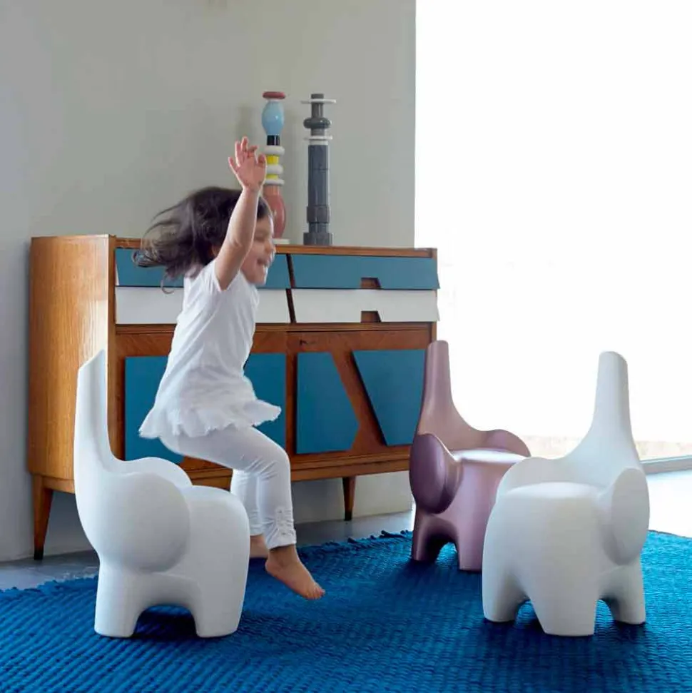Sedia per Bambini Design Moderno a Elefante, 6 Pezzi Colorati - Tino by Myyour