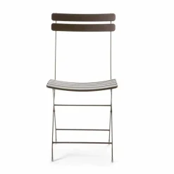 Sedia per Esterno Pieghevole in Metallo Verniciato Made in Italy, 4 Pezzi - Lori