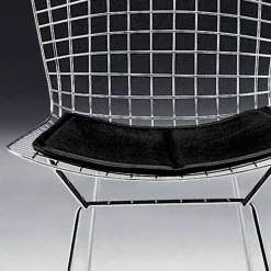 Sedia per Sala da Pranzo in Acciaio Cromato e Pelle Made in Italy - Beniamino