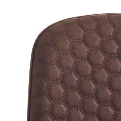 Sedia per Sala da Pranzo in Microfibra e Metallo Nero Opaco 4 Pezzi - Jake