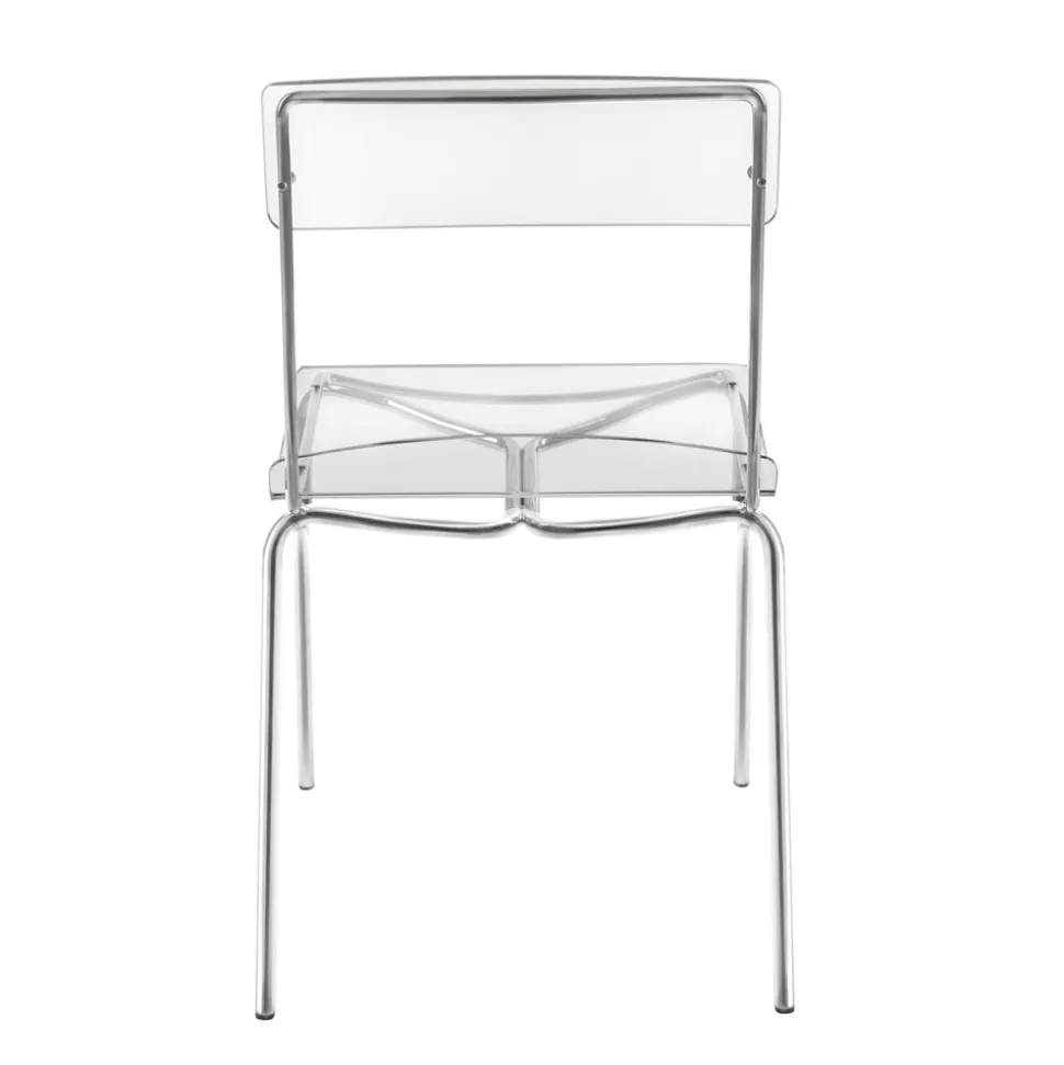 Sedia per Sala da Pranzo in Plexiglass Made in Italy 2 Pezzi - Charlotte