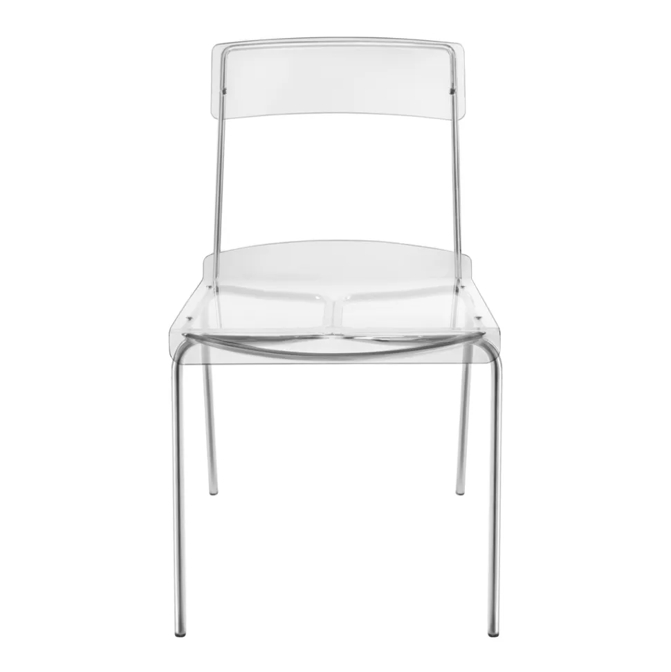 Sedia per Sala da Pranzo in Plexiglass Made in Italy 2 Pezzi - Charlotte