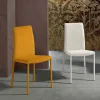 Sedia per sala da pranzo moderna in tessuto fatta in Italia, Porzia