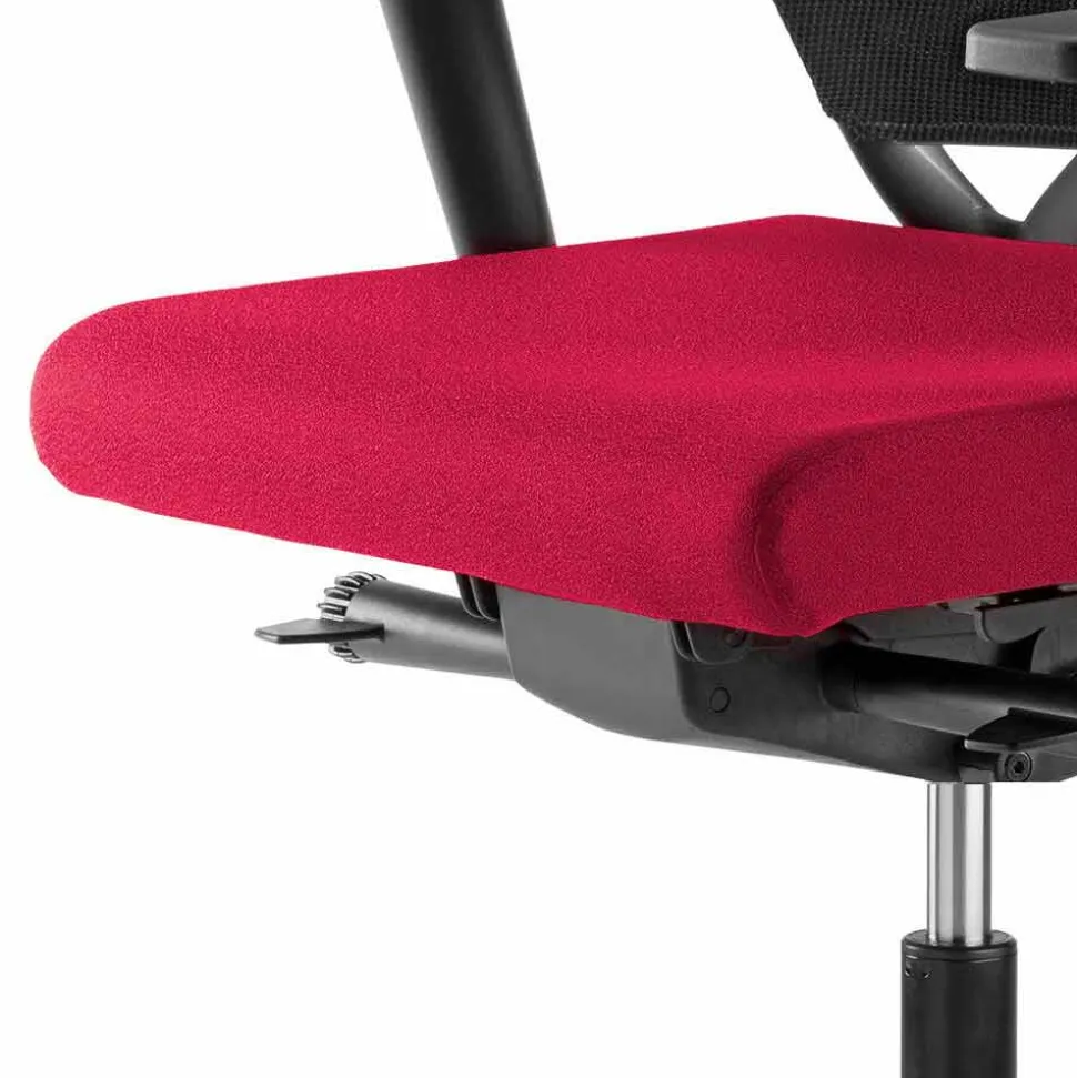 Sedia per Ufficio Design Ergonomico Girevole con Braccioli e Ruote - Meliva