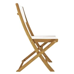 Sedia Pieghevole da Esterno in Legno di Acacia e Textilene - Perfetta