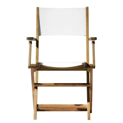 Sedia Pieghevole da Esterno in Legno di Acacia e Textilene - Perfetta