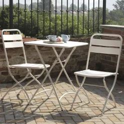 Sedia Pieghevole da Giardino Realizzata Interamente in Metallo - Nastro