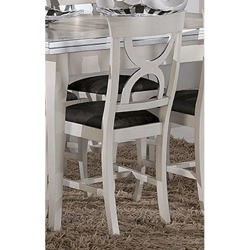Sedia Sala da Pranzo in Legno e Tessuto Stile Classico Made in Italy - Helisa