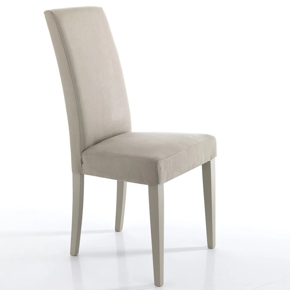 Sedia Sala da Pranzo in Microfibra e Legno Made in Italy 2 Pezzi - Simonella