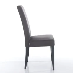 Sedia Sala da Pranzo in Microfibra e Legno Made in Italy 2 Pezzi - Simonella