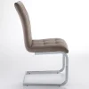 Sedia Sala da Pranzo in Pelle Sintetica e Metallo Cromato 4 Pezzi - Molise
