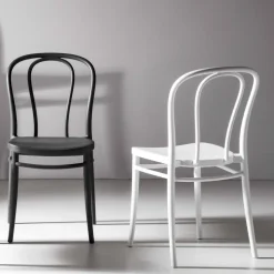 Sedia Sala da Pranzo in Polipropilene Impilabile Fino a 10 Unità, 4 Pezzi - Gaya