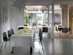 Sedia Sala Pranzo in Metallo e Polipropilene Made in Italy, 4 Pezzi - Carlita