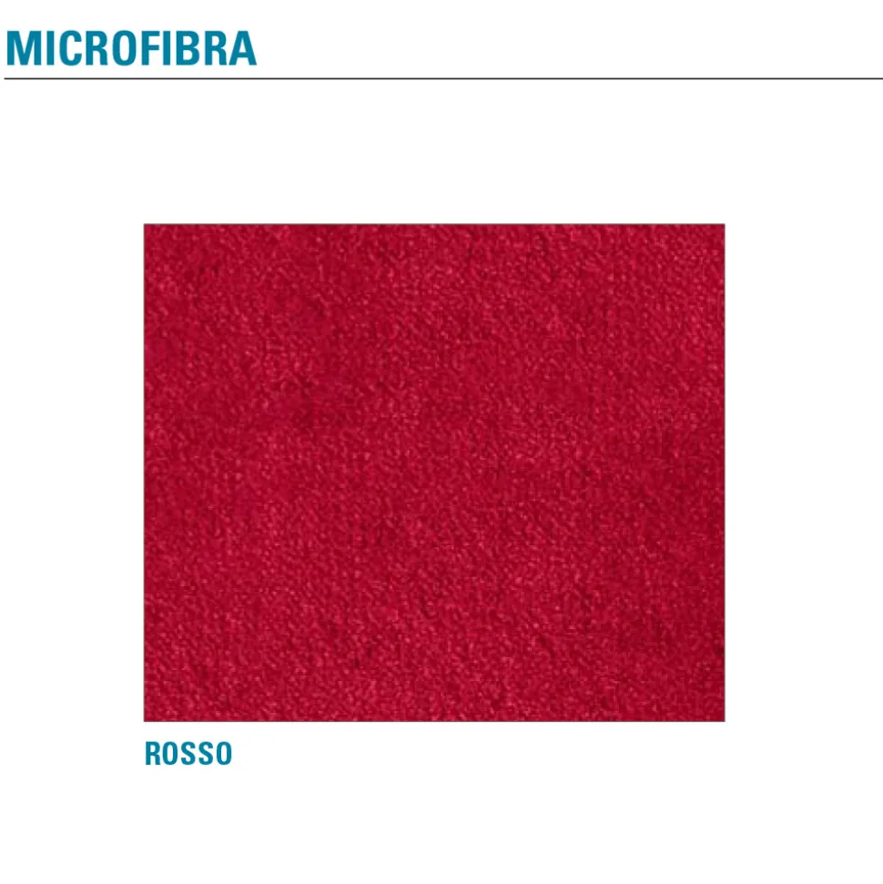 Sedia Soggiorno Metallo e Seduta Microfibra Made in Italy, 2 Pezzi - Fabiola