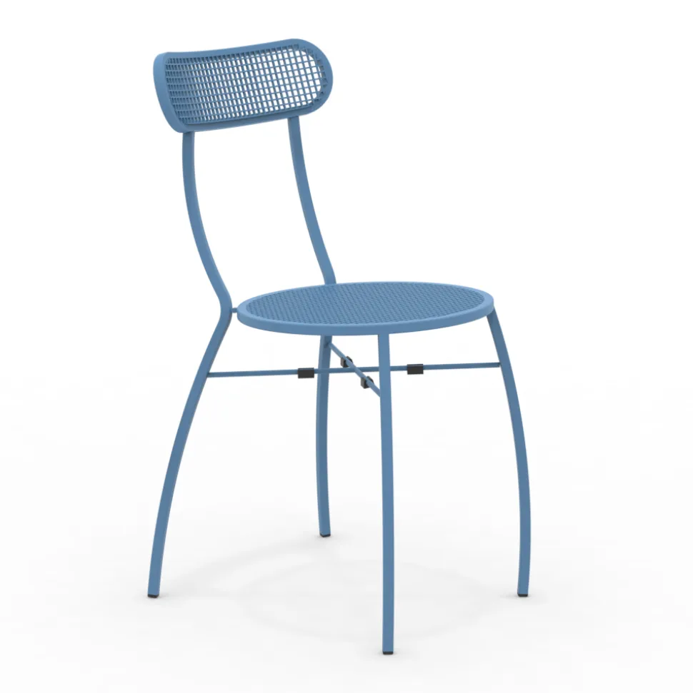 4 Sedie da Giardino in Metallo di Diversi Colori Made in Italy - Siepe