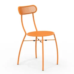 4 Sedie da Giardino in Metallo di Diversi Colori Made in Italy - Siepe
