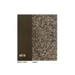 2 Sedie da Interno Metallo Bronzo Seduta Tessuto Bliss - Varen