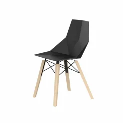 Sedie da Soggiorno o Cucina in Polipropilene e Legno - Faz Wood by Vondom