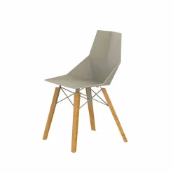 Sedie da Soggiorno o Cucina in Polipropilene e Legno - Faz Wood by Vondom