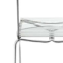 2 Sedie Impilabili in Plexiglass e Ferro Made in Italy - Timon