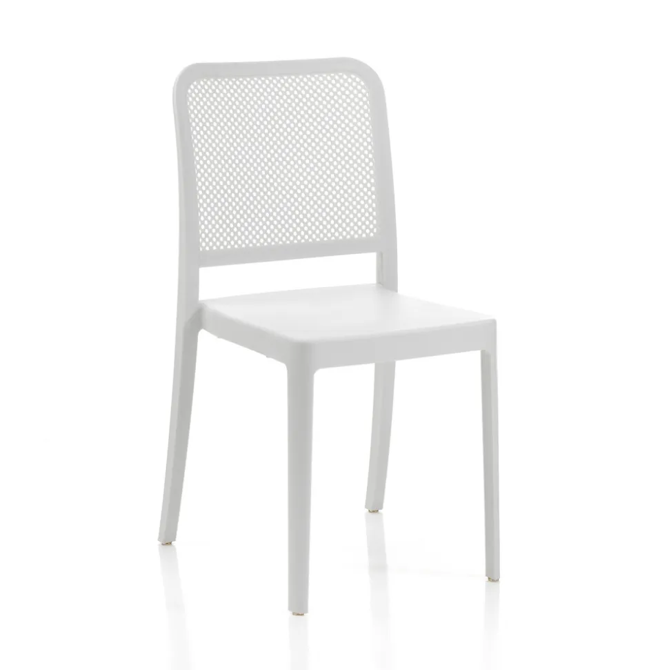 4 Sedie Indoor e Outdoor Impilabili in Polipropilene - Pavone