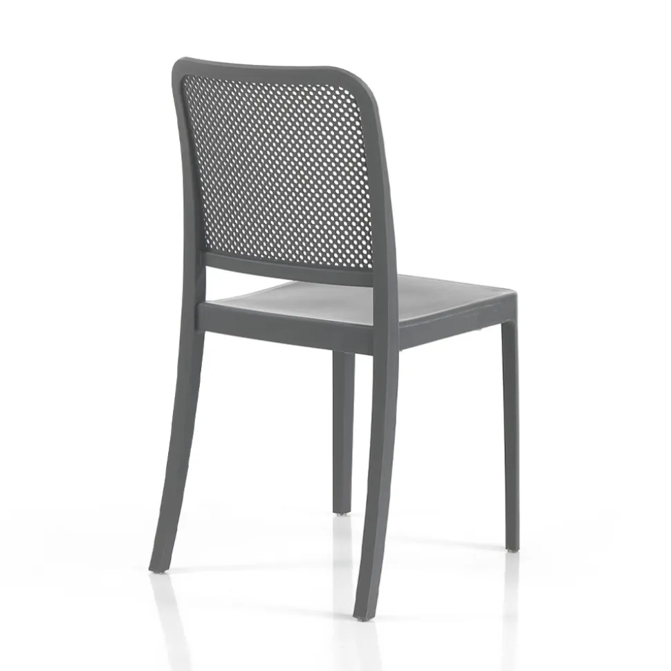 4 Sedie Indoor e Outdoor Impilabili in Polipropilene - Pavone