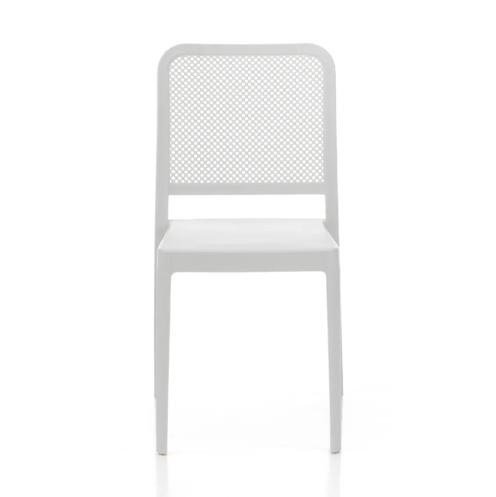 4 Sedie Indoor e Outdoor Impilabili in Polipropilene - Pavone