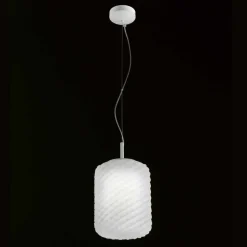 Selene Domino lampada a sospensione in vetro soffiato Ø21 H 27/140 cm
