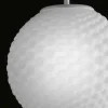 Selene Domino lampadario in vetro soffiato fatto a mano Ø27 H 27/140cm
