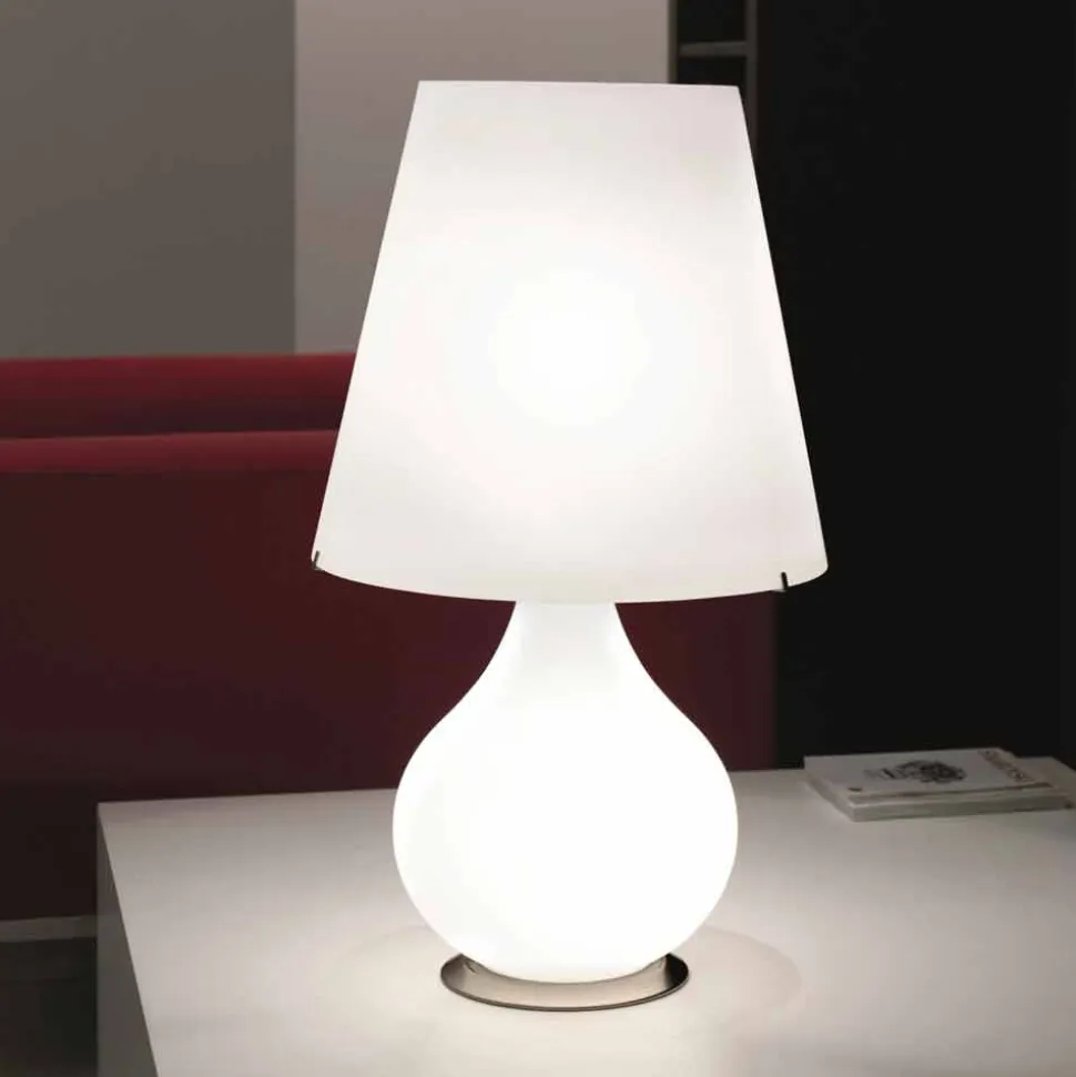 Selene Forever lampada da tavolo in vetro soffiato Ø41 H 72cm