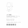 Selene Forever lampada da tavolo in vetro soffiato bianco Ø34 H 55cm