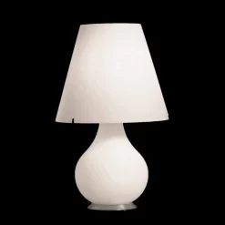 Selene Forever lampada da tavolo in vetro soffiato bianco Ø34 H 55cm