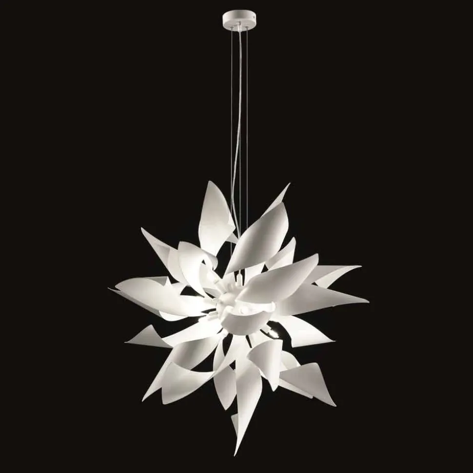 Selene Ginger lampda a sospensione in metallo made in Italy Ø80 H200cm