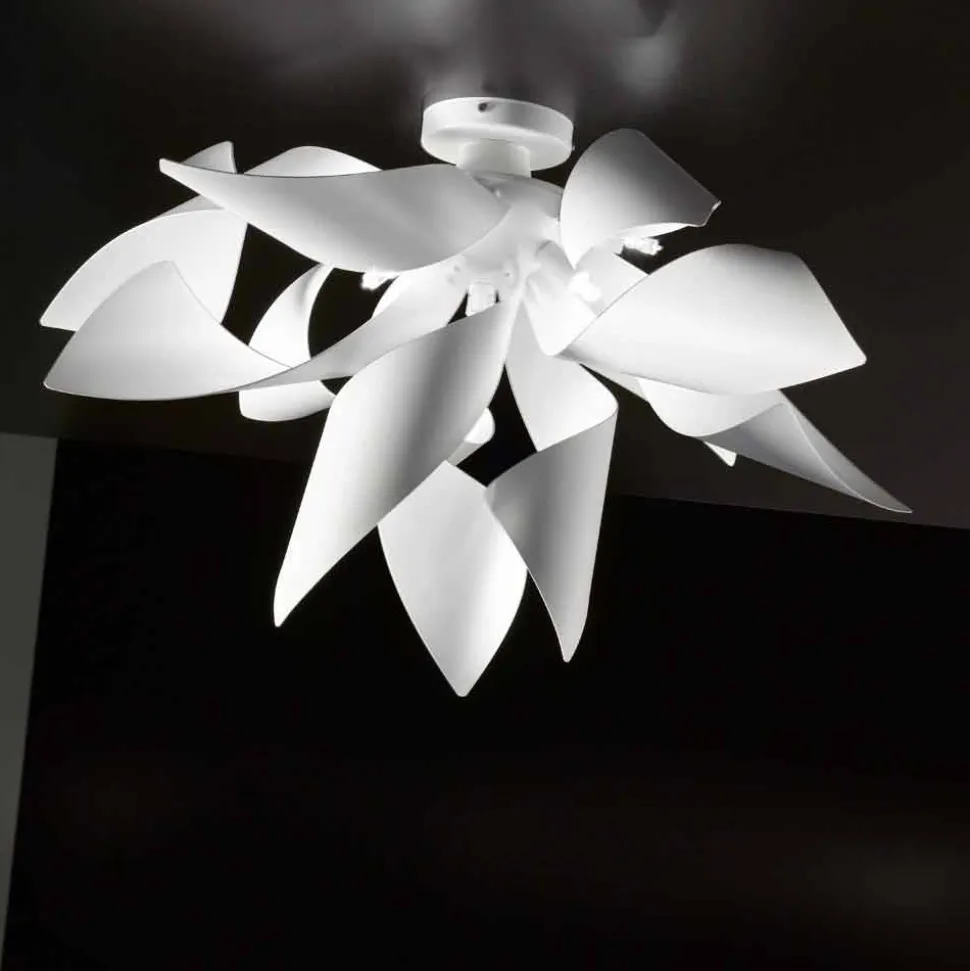 Selene Ginger plafoniera in metallo prodotta in Italia Ø50 H35cm
