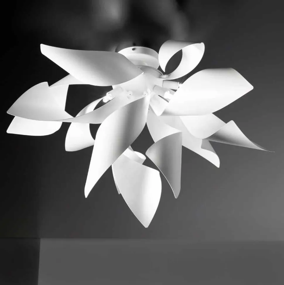 Selene Ginger plafoniera in metallo prodotta in Italia Ø50 H35cm