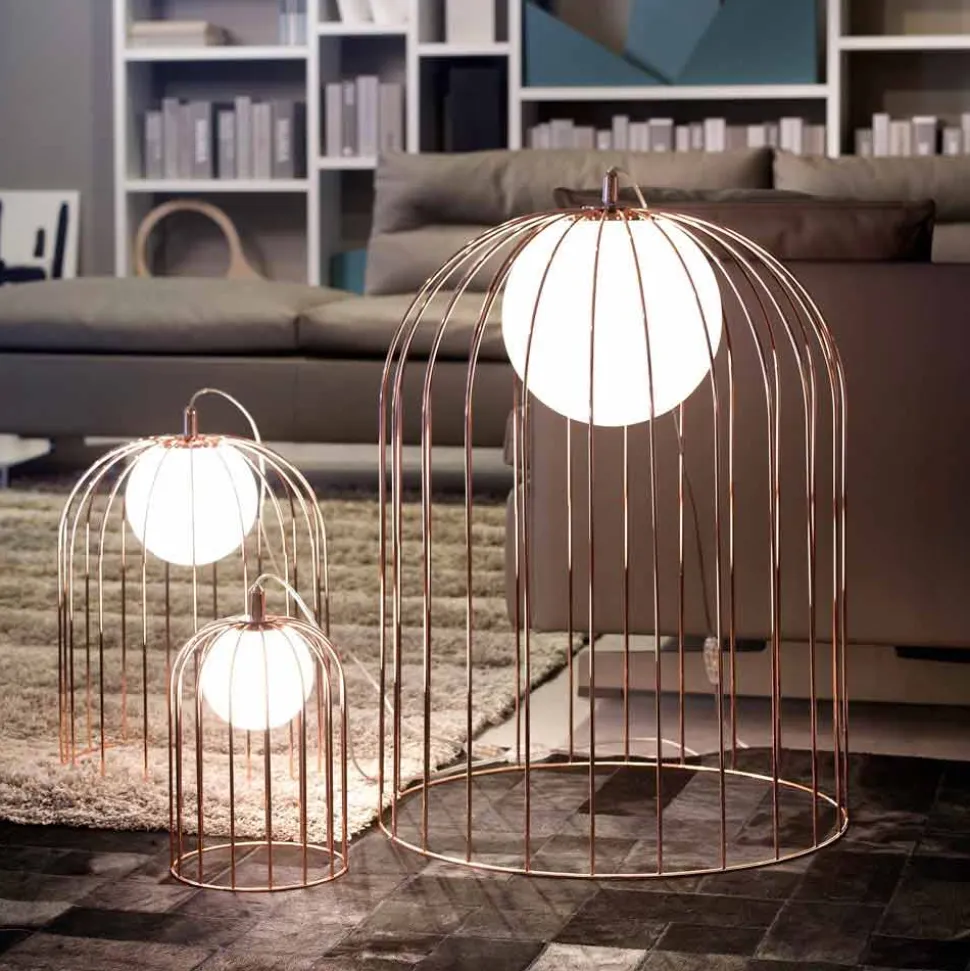 Selene Kluvì lampada da tavolo di design in vetro soffiato Ø54 H 70cm