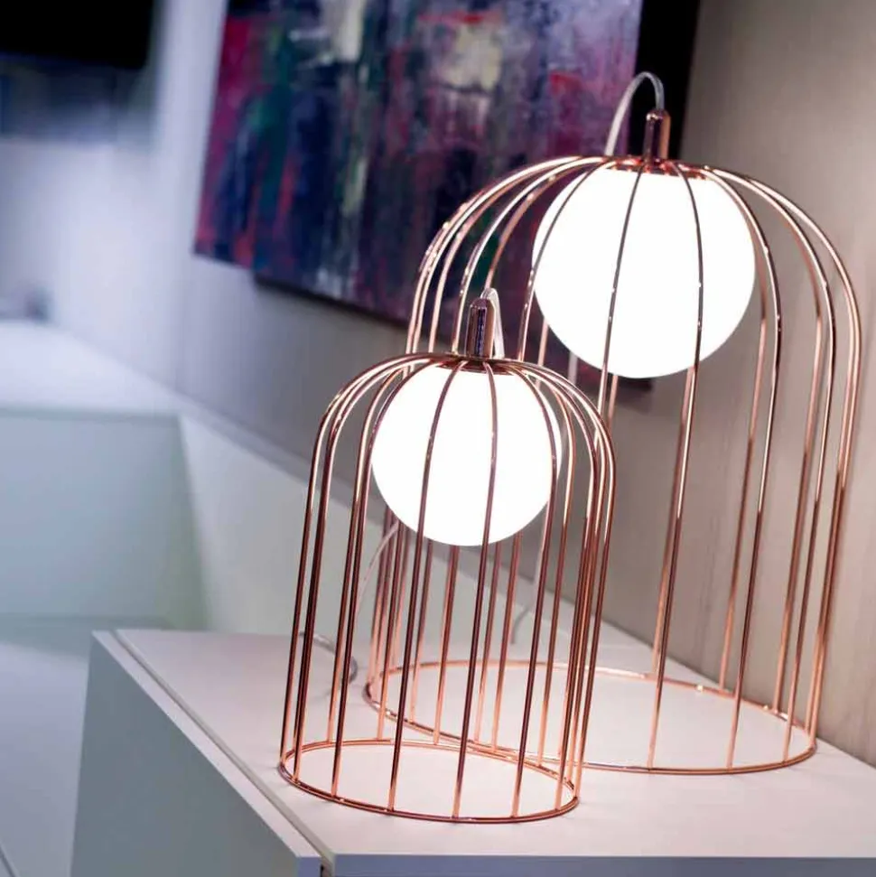 Selene Kluvì lampada da tavolo di design in vetro soffiato Ø54 H 70cm