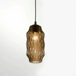 Selene Origami lampada a sospensione in vetro soffiato Ø16 H 30/140cm