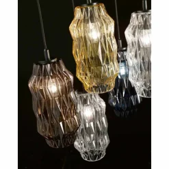 Selene Origami lampada a sospensione in vetro soffiato Ø16 H 30/140cm