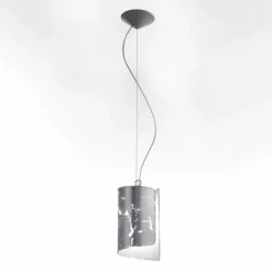 Selene Papiro lampada a sospensione moderna in cristallo Ø15 H 125cm