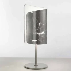 Selene Papiro lampada da tavolo di design in cristallo Ø15 H38cm