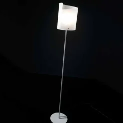 Selene Papiro lampada da terra di design in cristallo Ø26 H185cm