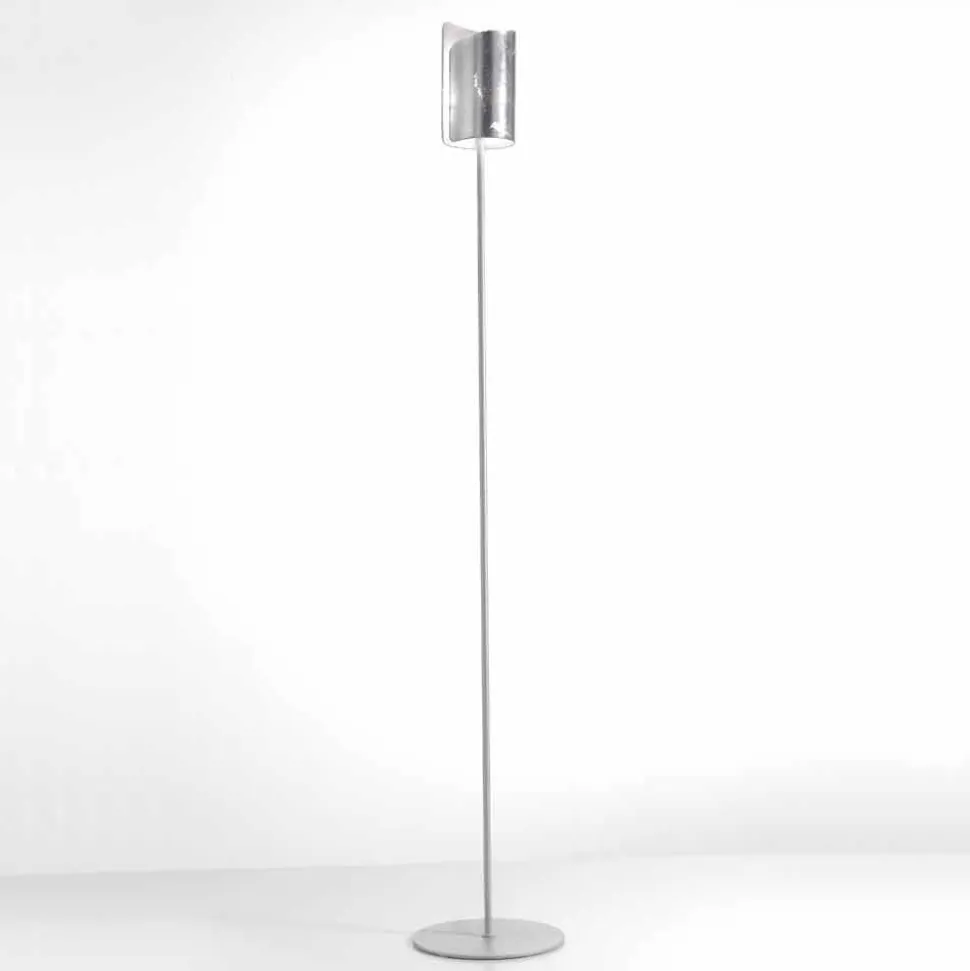 Selene Papiro lampada da terra di design in cristallo Ø15 H 180cm