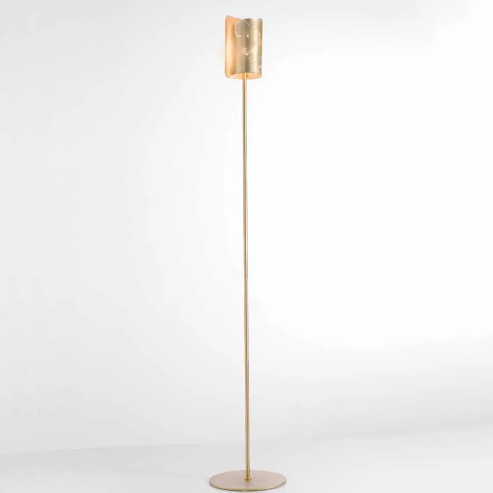 Selene Papiro lampada da terra di design in cristallo Ø15 H 180cm