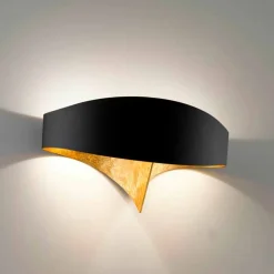 Selene Scudo lampada da parete bicolore di design moderno 29x15xH16 cm