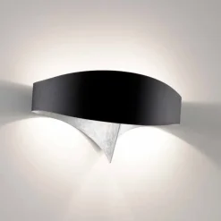 Selene Scudo lampada da parete bicolore di design moderno 29x15xH16 cm