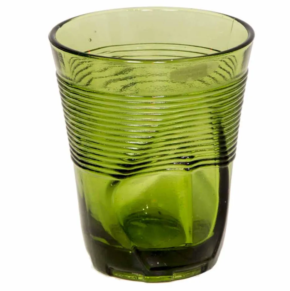 Servizio Bicchieri Acqua in Vetro Colorato 12 Pezzi Design Particolare - Sarabi