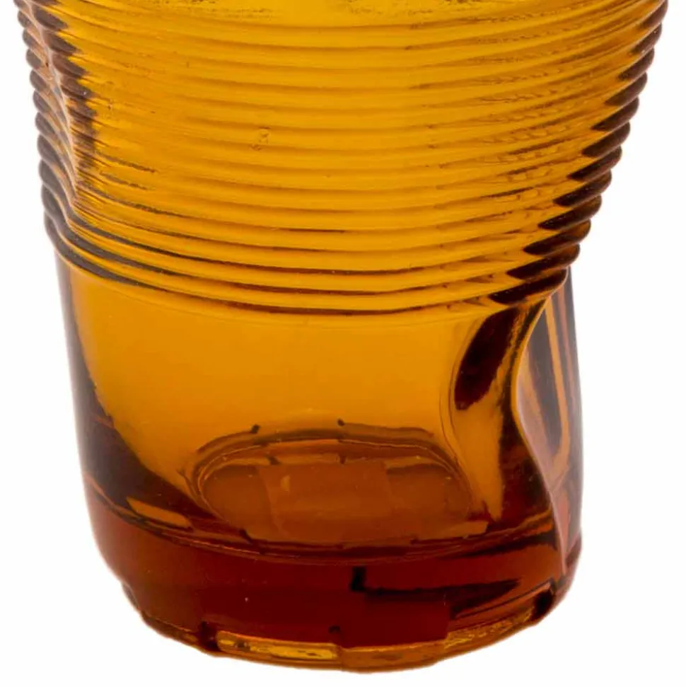 Servizio Bicchieri Acqua in Vetro Colorato 12 Pezzi Design Particolare - Sarabi