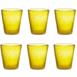 Servizio 12 Bicchieri Colorati in Vetro Soffiato dal Design Moderno - Pumba