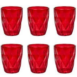 Servizio Bicchieri da Acqua in Vetro Colorato 12 Pezzi Design Moderno - Timon